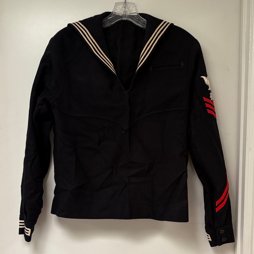 Navy Wool Shirt